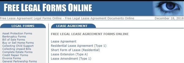 Free-Legal-Forms-Online.com preview